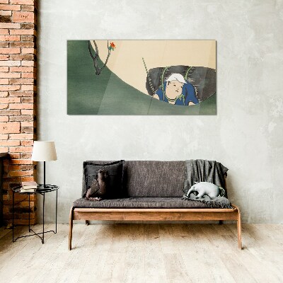 Tableau en verre Perdu dans la verdure