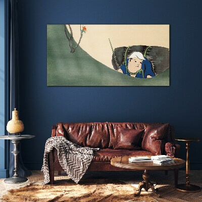 Tableau en verre Perdu dans la verdure