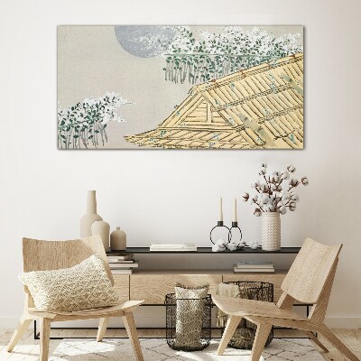 Tableau sur verre La paix dans le paysage japonais