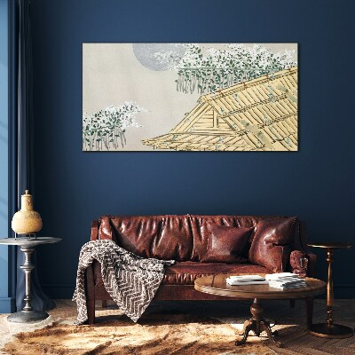 Tableau sur verre La paix dans le paysage japonais