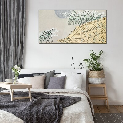 Tableau sur verre La paix dans le paysage japonais