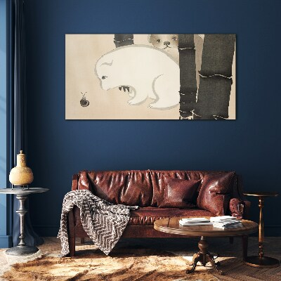 Tableau verre imprimé Rencontre dans la forêt