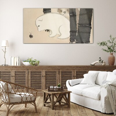 Tableau verre imprimé Rencontre dans la forêt