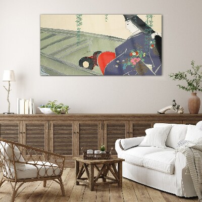 Tableau en verre La paix dans le jardin