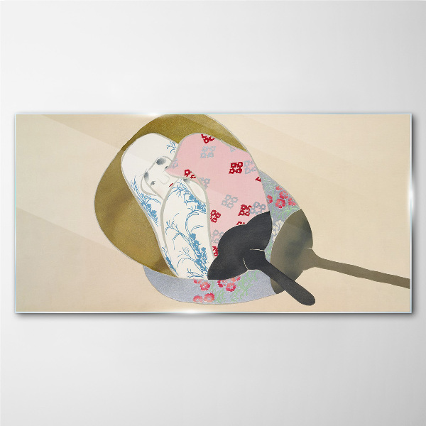 Tableau sur verre Harmonie abstraite des formes et des couleurs