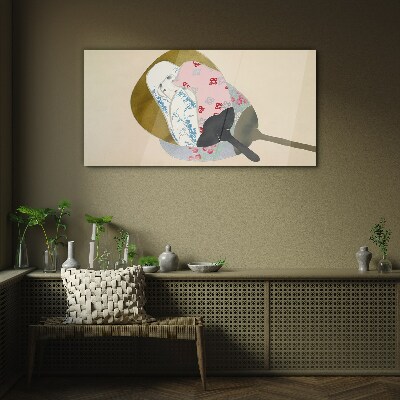 Tableau sur verre Harmonie abstraite des formes et des couleurs