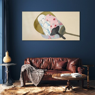 Tableau sur verre Harmonie abstraite des formes et des couleurs