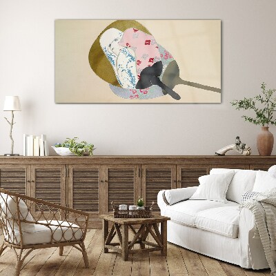 Tableau sur verre Harmonie abstraite des formes et des couleurs