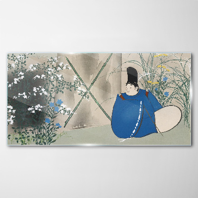 Tableau verre imprimé La paix dans le jardin