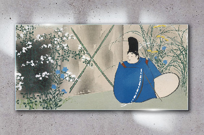 Tableau verre imprimé La paix dans le jardin