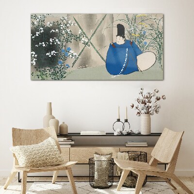 Tableau verre imprimé La paix dans le jardin