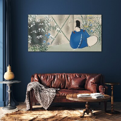 Tableau verre imprimé La paix dans le jardin