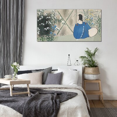 Tableau verre imprimé La paix dans le jardin