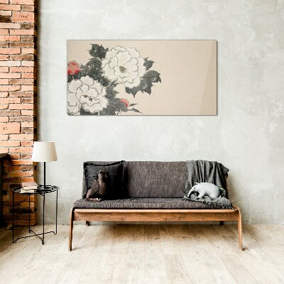 Tableau photo sur verre Rêves de fleurs