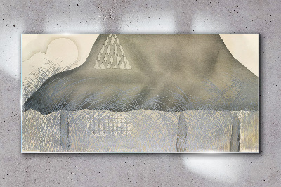 Tableau en verre La paix parmi les montagnes