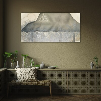 Tableau en verre La paix parmi les montagnes