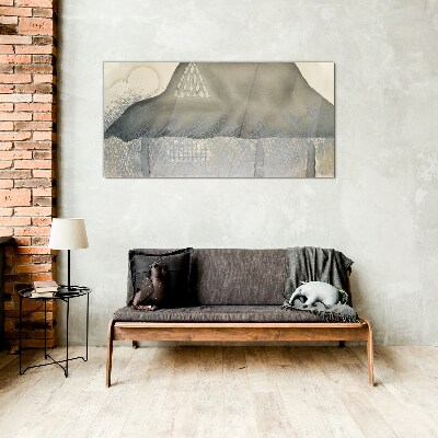Tableau en verre La paix parmi les montagnes
