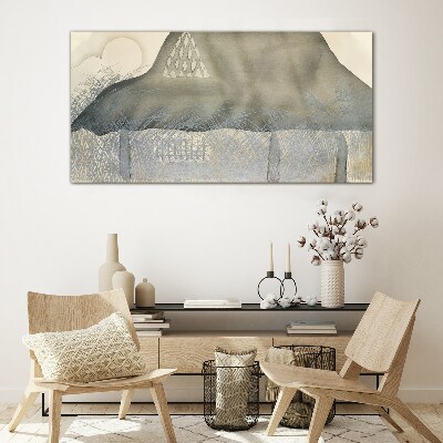 Tableau en verre La paix parmi les montagnes