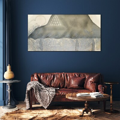 Tableau en verre La paix parmi les montagnes