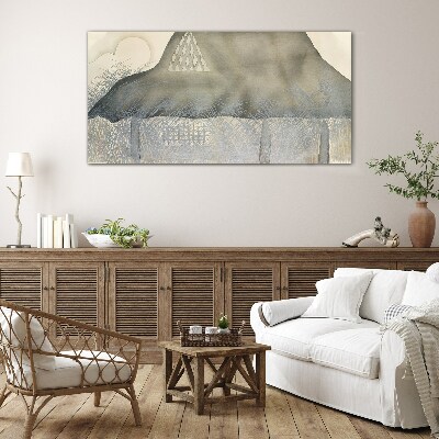 Tableau en verre La paix parmi les montagnes