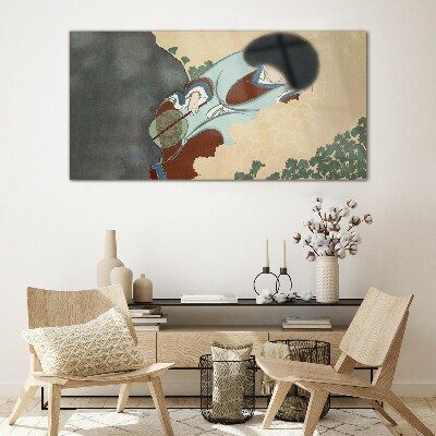 Tableau photo sur verre Une promenade hivernale dans un style traditionnel