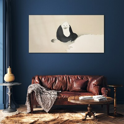 Tableau imprimé sur verre Un moment de calme dans un espace monochrome