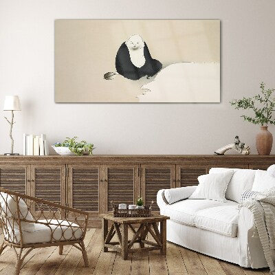 Tableau imprimé sur verre Un moment de calme dans un espace monochrome