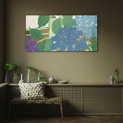 Tableau en verre Compositions florales aux couleurs pastel