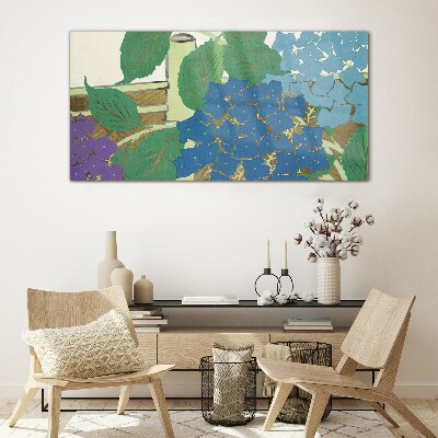 Tableau en verre Compositions florales aux couleurs pastel