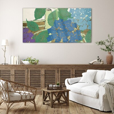 Tableau en verre Compositions florales aux couleurs pastel