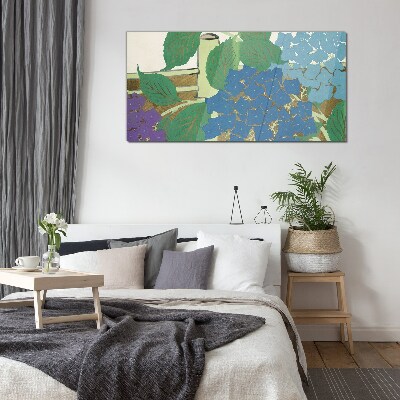 Tableau en verre Compositions florales aux couleurs pastel