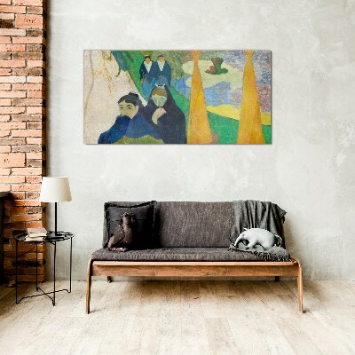 Tableau imprimé sur verre Tristesse et réflexion dans le paysage