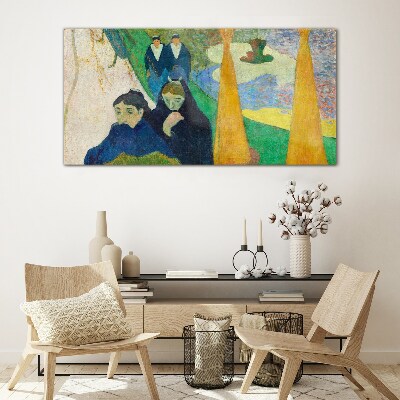 Tableau imprimé sur verre Tristesse et réflexion dans le paysage