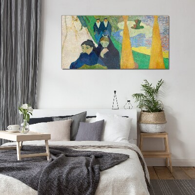 Tableau imprimé sur verre Tristesse et réflexion dans le paysage