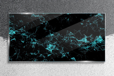 Tableau photo sur verre Géométrie en mouvement