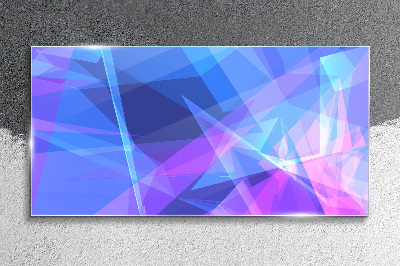 Tableau en verre Composition abstraite dans les tons de bleu