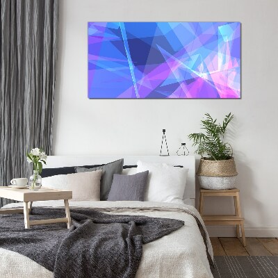 Tableau en verre Composition abstraite dans les tons de bleu