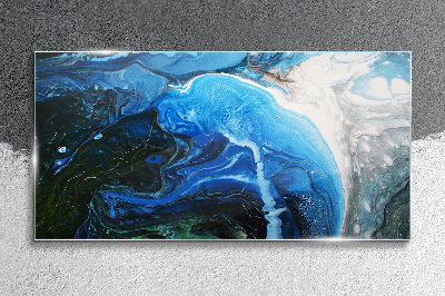 Tableau imprimé sur verre Tourbillons océaniques