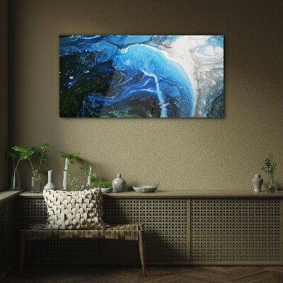 Tableau imprimé sur verre Tourbillons océaniques