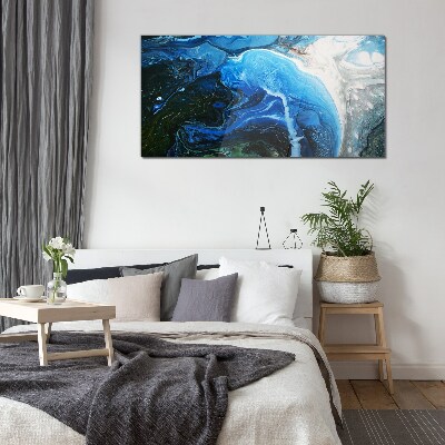 Tableau imprimé sur verre Tourbillons océaniques