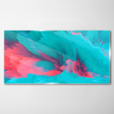 Tableau photo sur verre Vagues turquoise d'abstraction