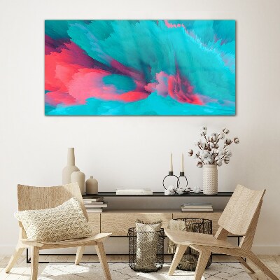 Tableau photo sur verre Vagues turquoise d'abstraction