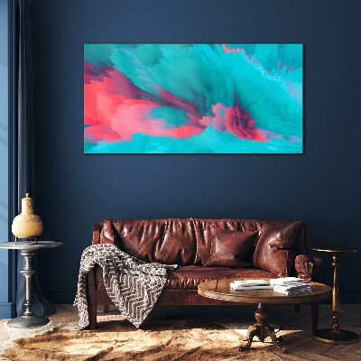 Tableau photo sur verre Vagues turquoise d'abstraction