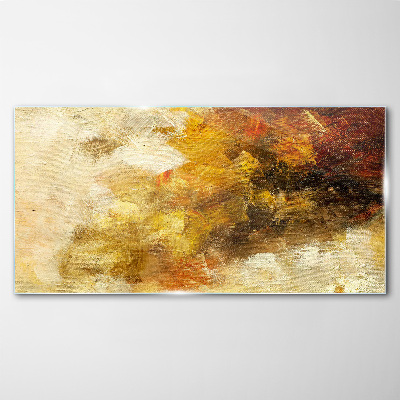 Tableau photo sur verre Reflets dorés dans l'abstraction