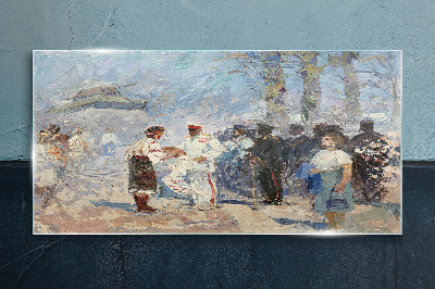 Tableau en verre Rencontre à la campagne