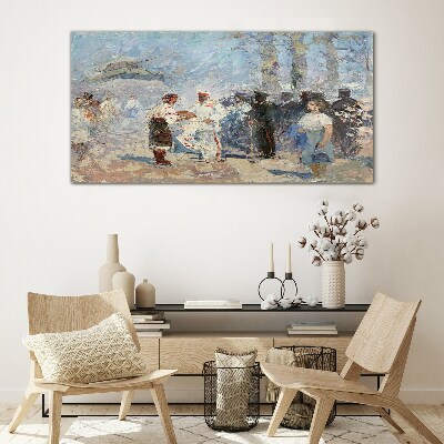 Tableau en verre Rencontre à la campagne