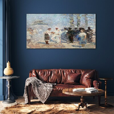 Tableau en verre Rencontre à la campagne