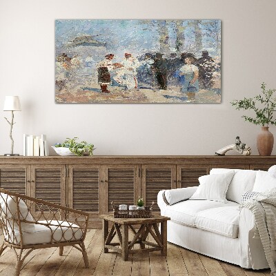 Tableau en verre Rencontre à la campagne