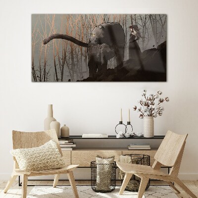 Tableau photo sur verre Black Panther et la mystérieuse figure