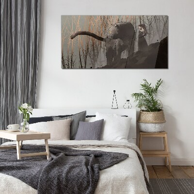 Tableau photo sur verre Black Panther et la mystérieuse figure